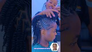 Simple and beautiful natural hairstyle #explore #braids #naturalhair #viral #viralvideo #hairstyle