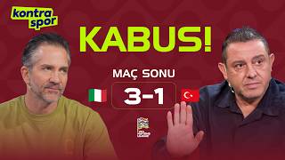 Canli İtalya - Türkiye Maç Sonu Nihat Kahveci, Nebil Evren Kontratak Uluslar Ligi