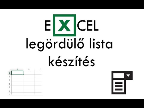 Videó: Hogyan Készítsünk Legördülő Listát Az Excelben