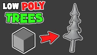 How to Make Stylized Low Poly Trees (Blender)