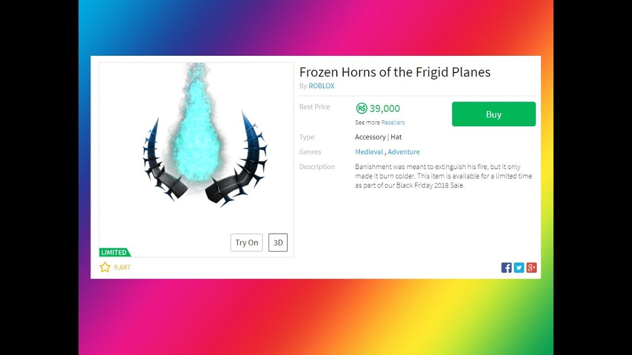 This Limited Will Make You Profit Roblox Black Friday Youtube - roblox horns id