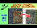 Desde Autocad o Civil 3d, abre Google Maps, ArcGIS o Google Earth