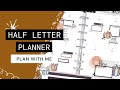 PLAN WITH ME // Half Letter Planner // Cloth and Paper Vertical Weekly // Funky Pumpkins