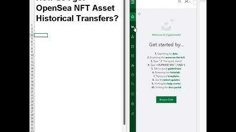 Get OpenSea data in Excel and Google Sheets - Retrieving Events