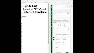 Get OpenSea data in Excel and Google Sheets - Retrieving Events