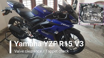 Yamaha YZF R15 V3 | Valve Clearance Check | Adjust