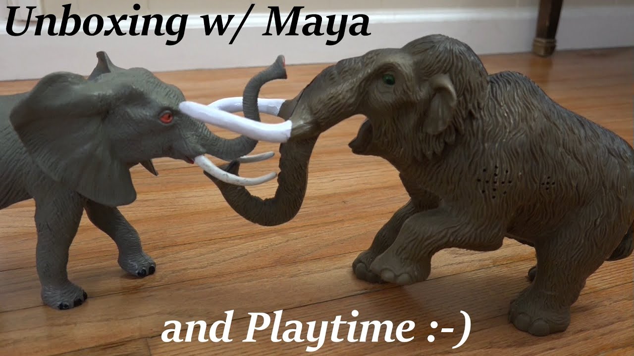 Dinosaur and Prehistoric Animal Toys: Wooly Mammoth and Dinosaur Toys Unboxing