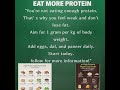Protein truth # weightloss journey #fat burn #fitness