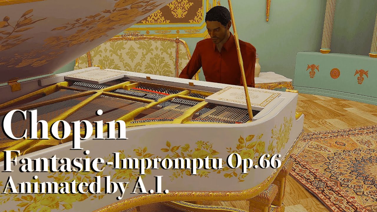 Chopin - Fantasie-Impromptu Op.66 Visualized by AI [Concert Creator]