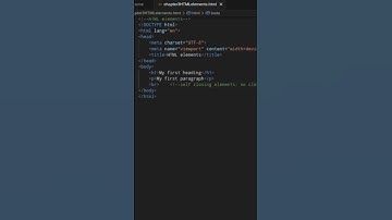 HTML for beginners | chapter 3 - HTML elements | part 5 - always include closing tags.