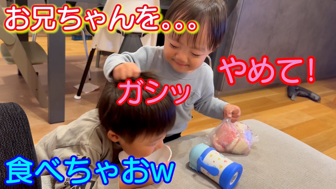 おやつをお兄ちゃんが盗ろうとしたらマジギレする弟