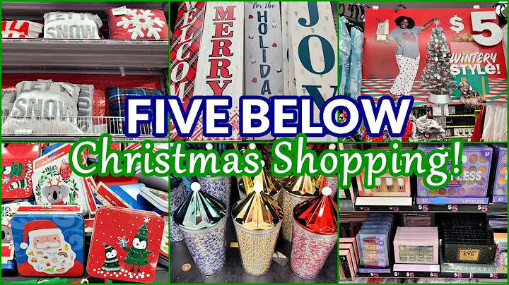 FIVE BELOW SHOP WITH ME! CHRISTMAS DECOR CHRISTMAS GIFTS AND STOCKING STUFFERS!