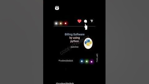 Billing Software Using Python(Tkinter Module).