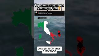 Top comment removes a country! Final #italy #albania #mapping #europe #flag #map #fyp #history #maps
