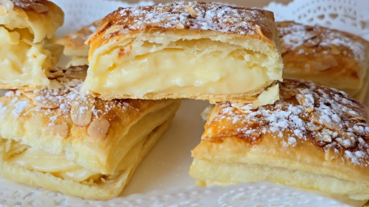 ⭐️ САМЫЙ НАСЫЩЕННЫЙ И ПРОСТОЙ ДЕСЕРТ ЗА 5 МИНУТ, СЛОЕНОЕ ПИРОЖНОЕ С ЛИМОННЫМ КРЕМОМ ❤