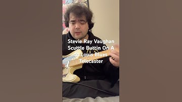 Stevie Ray Vaughan Scuttle Buttin On A St.Louis Blues Telecaster #srv #guitar #shorts #viral