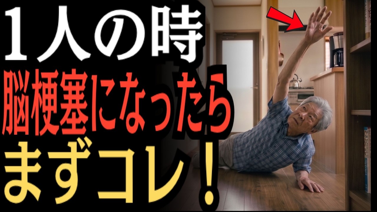 【シニア必見】一人の時に脳梗塞になったら？生死を分ける3つの行動とは