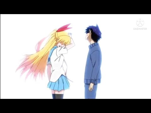 nisekoi-chitoge slaps raku 😱😱