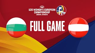 Bulgaria v Austria | Full Basketball Game | FIBA U20 Women's European Championship 2023