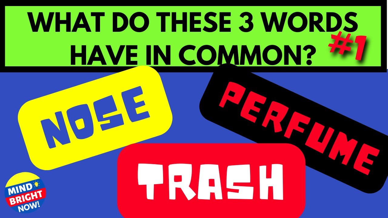 3 Words Quiz1🤓 MINDBRIGHT NOW 🧠 Brain teaser, TRIBOND game. YouTube