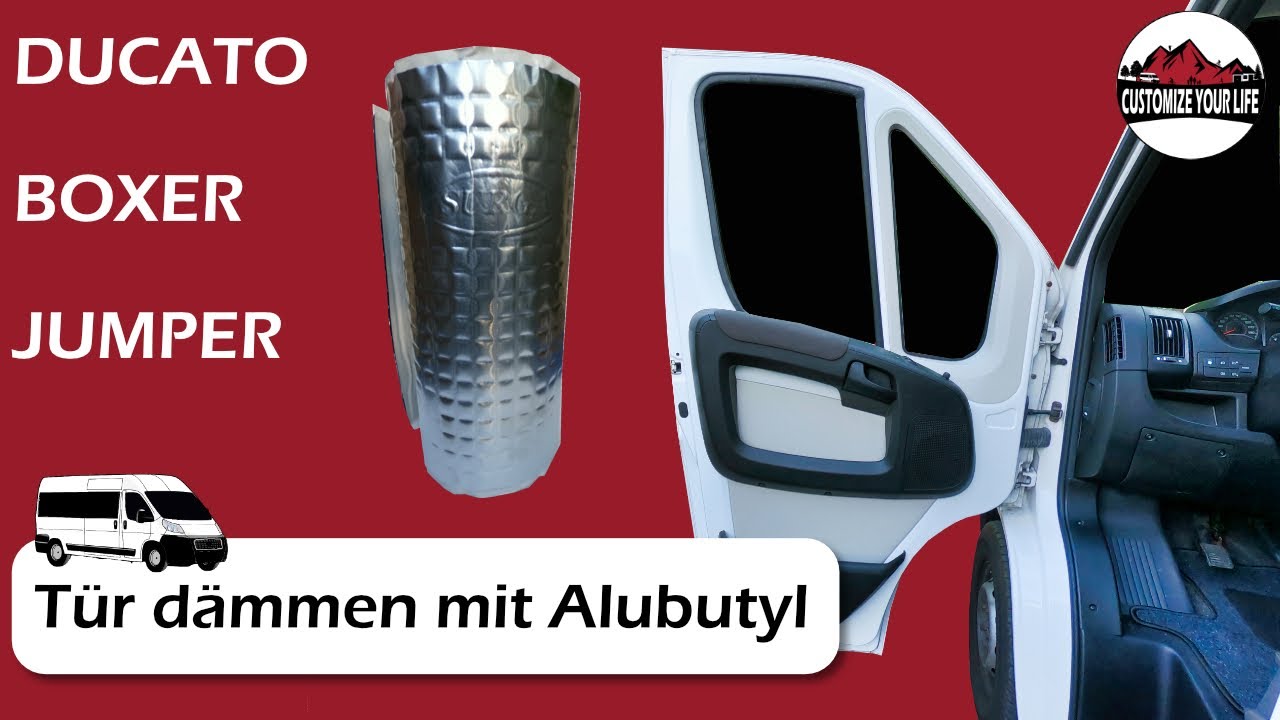 Alubutyl Schalldämmung Schalldämmmatten Set für 2 Türen Anti Dröhn Vi