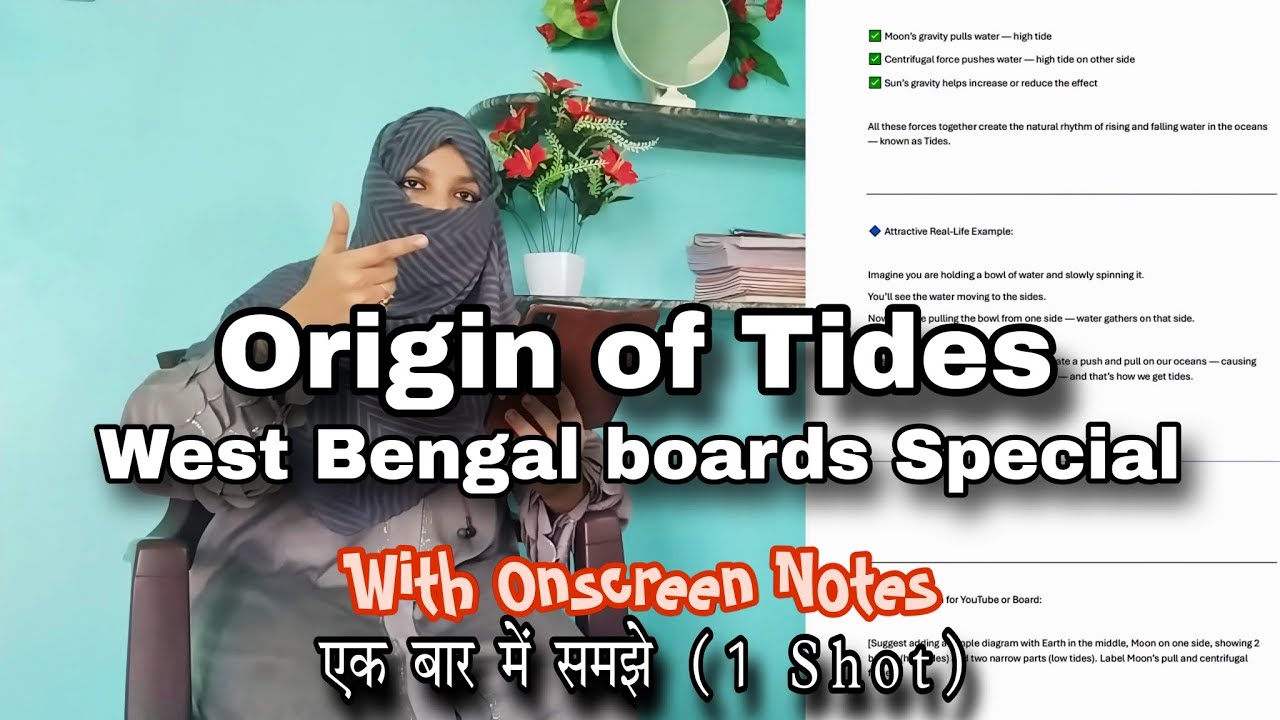 Tides: A Gravitational Love Story of Earth, Moon & Sun! 