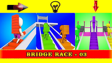 Bridge Race  - All Levels Gameplay Android, iOS Walkthrough Mobile Game Max Level 03