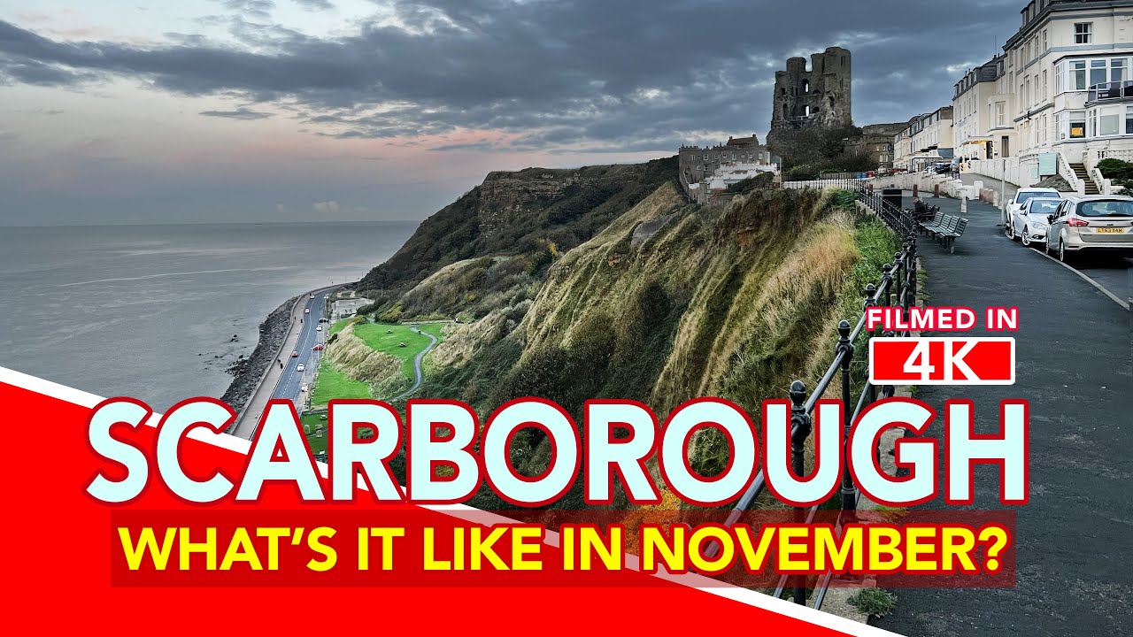 SCARBOROUGH A walk along the clifftop at North Bay, Scarborough, UK