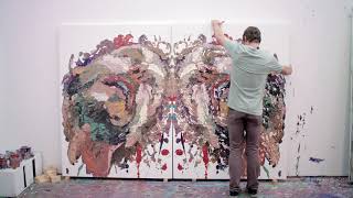 Ben Quilty/ Selfportrait smashed Rorschach