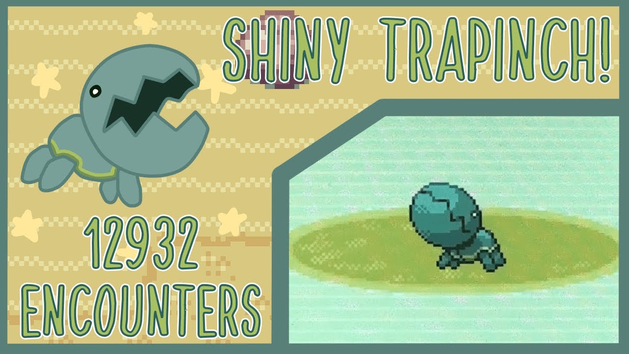 Live shiny Trapinch after 12932 encounters and 3 phases! (36432 total) - Sapphire DTQ #3