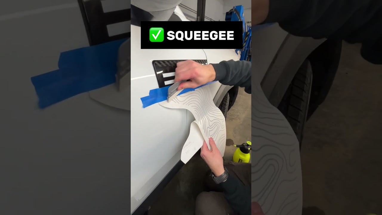 Topographic door trim decal for Dacia Bigster