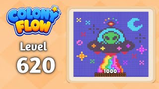 Colony Flow level 620 walkthrough solution gameplay 