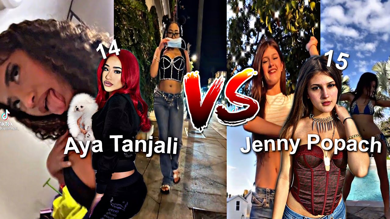Aya Tanjali Vs Jenny Popach ( BATTLE OF THE TEENS ON TIK TOK MUST WATCH