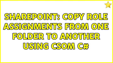 Sharepoint: Copy role assignments from one folder to another using CSOM C#