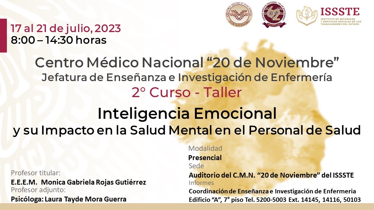 2° Curso - Taller Inteligencia Emocional y su Impacto en la Salud ...
