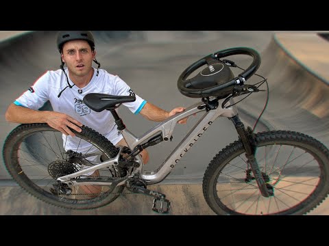 JE MET UN VOLANT DE VOITURE SUR MON VTT ! 