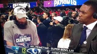 Julian Edelman throwing MVP Shade!
