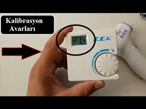 Kablosuz Oda Termostatının Kalibrasyon Ayarları Nasıl Yapılır - ECA ERT 176 RF