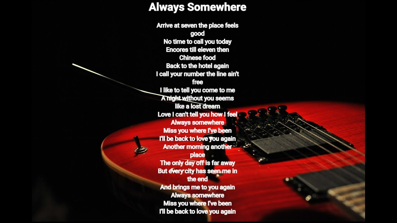 Always-Somewhere - Scorpions lyrics HQ - YouTube