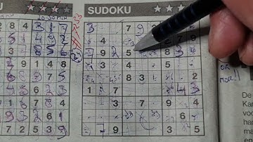 (#7233) Sunday. Four Stars Sudoku puzzle. Bonus Extra edition. 10-08-2023 Extra part 2 of 4