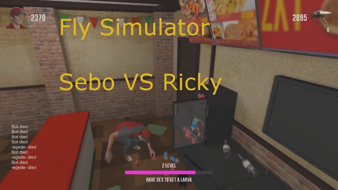Sebo VS Ricky: Fly Simulator - Mach ne Biege Pizzabube!