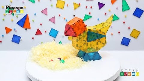 How to Build A Hen! PicassoTiles PicassoToy IDEABOOK Magnetic Tiles Animal Building STEM Play Ideas
