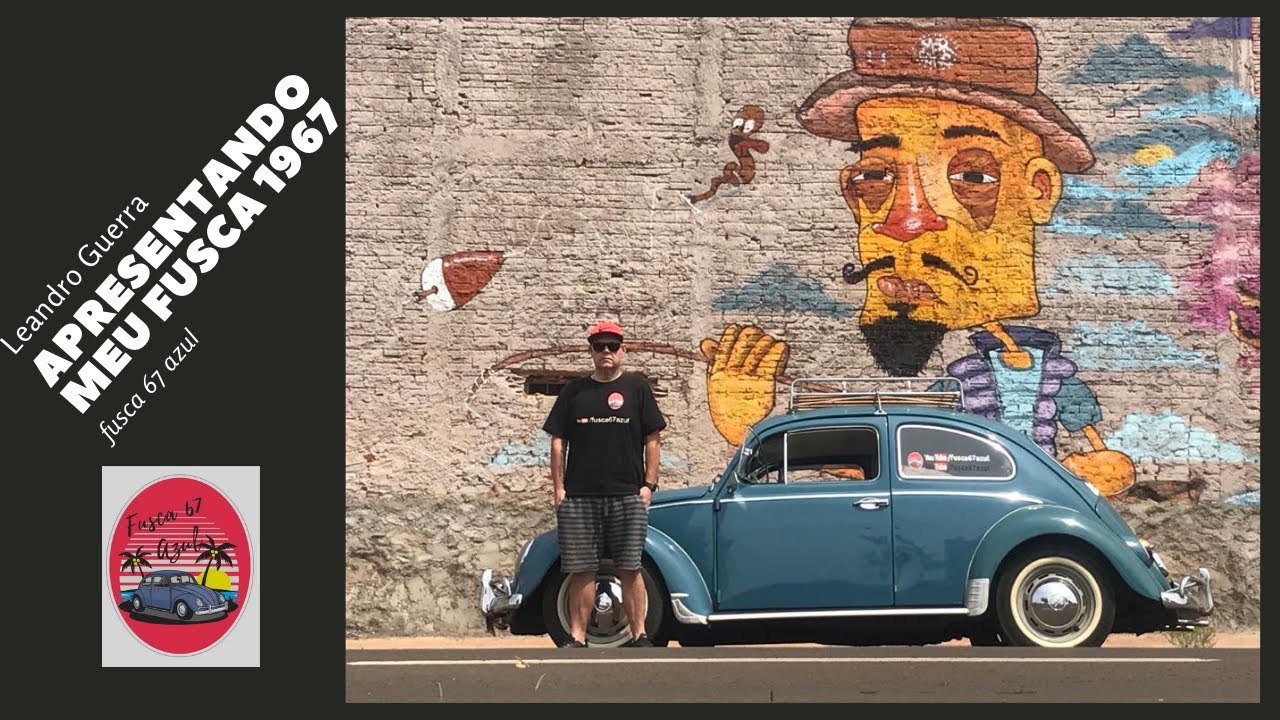 Apresentação do fusca 67 azul