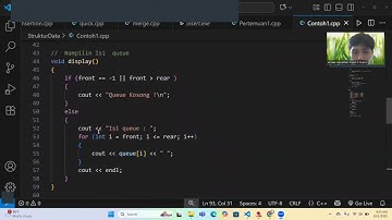 IMPLEMENTASI QUEUE DENGAN MENGGUNAKAN ARRAY | STRUKTUR DATA