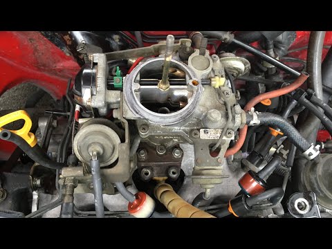 How to adjust a Aisan Toyota 2E Carburetor