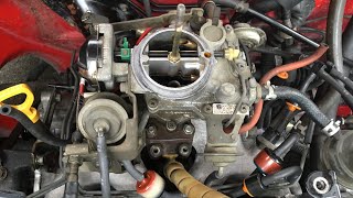 How to adjust a Aisan Toyota 2E Carburetor