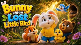 ⭐ Bunny Found a Lost Little Bird! 🐰🐦 | A Heartwarming Story About Kindness | Kids Stories