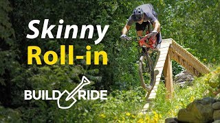 Backyard MTB Drop with Steep Roll in! | Build & Ride