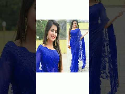 beautiful net saree # party wear net saree # shaam bhi song # Rhea Sharma short 💞 like subscribe plz