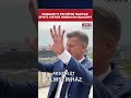 Hungary’s PM-Elect Péter Magyar Spots Outgoing PM Viktor Orban On Balcony & Waves At Him #shorts